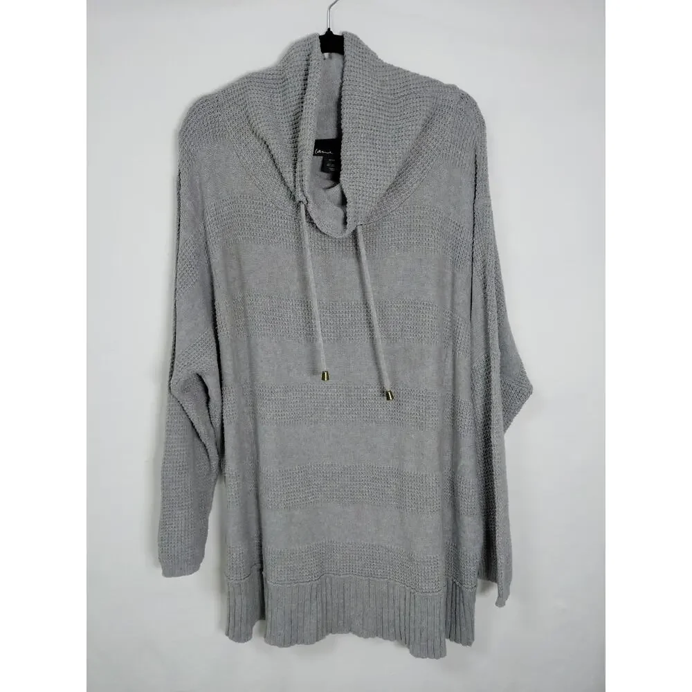 Lane Bryant Gray Pullover Sweater Cowl Neck Women Size 22/24